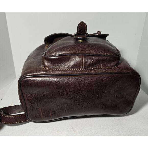 bench backpack leather Da Vinci Firenze Italy Backpack Heavy Leather Suede Lined Bench Made